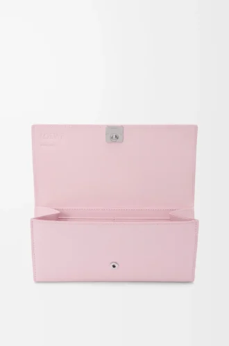 Anagram Continental-Brieftasche aus genarbtem Kalbsleder Blossom