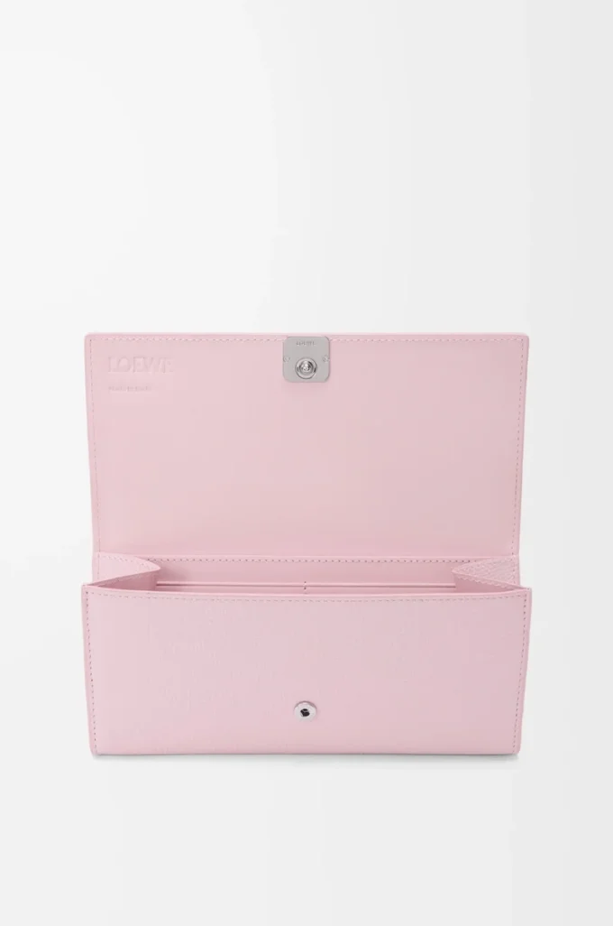 Anagram Continental-Brieftasche aus genarbtem Kalbsleder Blossom