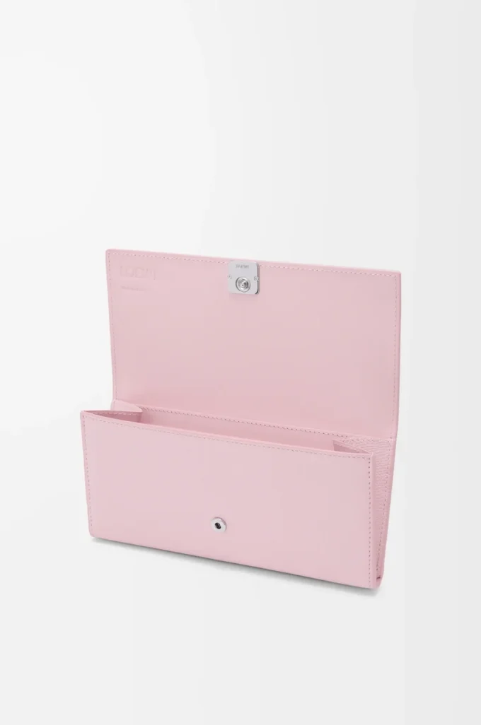 Anagram Continental-Brieftasche aus genarbtem Kalbsleder Blossom