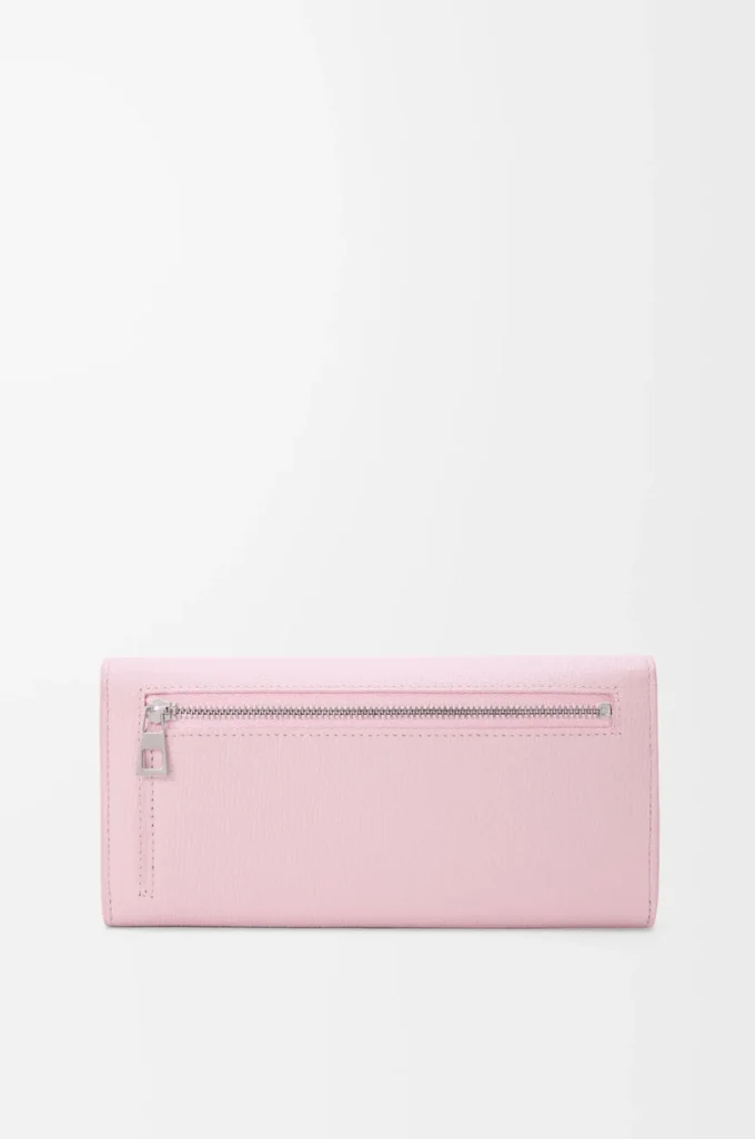 Anagram Continental-Brieftasche aus genarbtem Kalbsleder Blossom