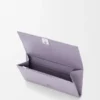 Anagram Continental-Geldbörse aus genarbtem Kalbsleder Dirty Mauve