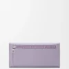 Anagram Continental-Geldbörse aus genarbtem Kalbsleder Dirty Mauve