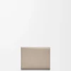 Anagram Dreifach-Brieftasche aus genarbtem Kalbsleder Clay