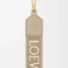 Anagram-Gurt aus Jacquard und Kalbsleder in Sand