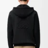 Anagram-Hoodie mit Reißverschluss aus Wolle Schwarz