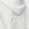 Anagram-Hoodie mit Reißverschluss aus Wolle Weiß