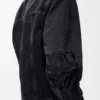 Anagram-Jacke aus Denim in Schwarz