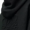 Anagram-Kapuzenpullover mit Reißverschluss aus Wolle Schwarz