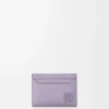 Anagram Kartenetui aus genarbtem Kalbsleder Dirty Mauve