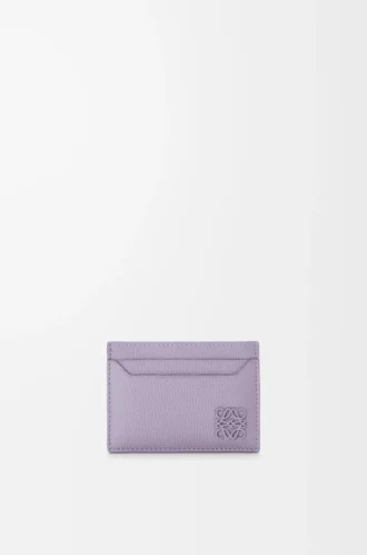 Anagram Kartenetui aus genarbtem Kalbsleder Dirty Mauve