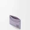Anagram Kartenetui aus genarbtem Kalbsleder Dirty Mauve