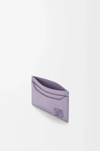 Anagram Kartenetui aus genarbtem Kalbsleder Dirty Mauve