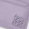 Anagram Kartenetui aus genarbtem Kalbsleder Dirty Mauve