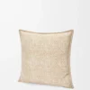 Anagram-Kissen aus Wolle und Kaschmir Beige
