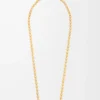 Anagram Pebble Halskette aus Sterlingsilber und Kristallen Gold/Mehrfarbig
