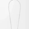 Anagram Pebble Halskette aus Sterlingsilber und Kristallen Silber/Mehrfarbig