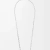 Anagram Pebble Halskette aus Sterlingsilber und Kristallen Silber/Mehrfarbig