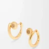 Anagram Pebble Mini-Creolen aus Sterlingsilber Gold