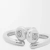 Anagram Pebble Mini-Creolen aus Sterlingsilber Silber