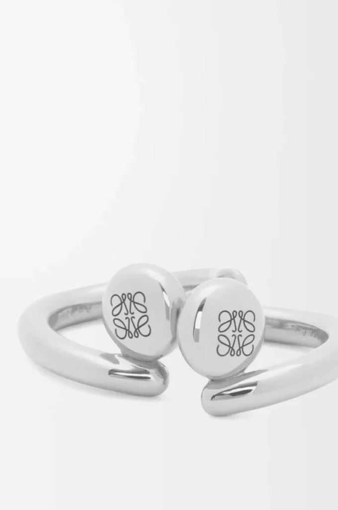 Anagram Pebble Mini-Creolen aus Sterlingsilber Silber