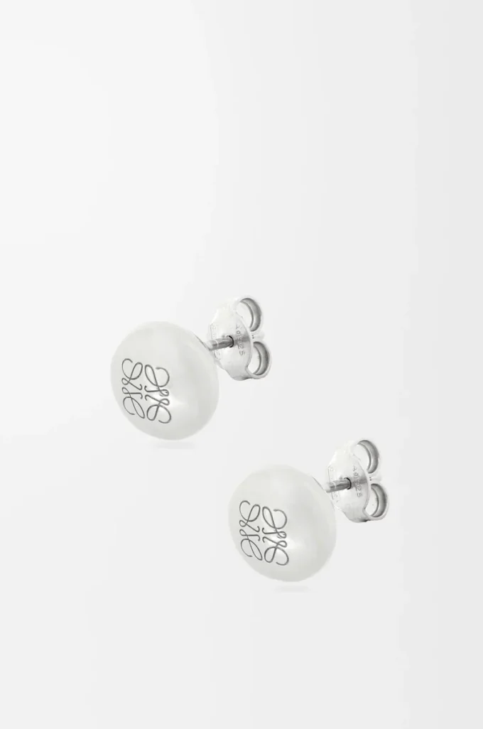 Anagram Pebble Ohrstecker aus Sterlingsilber Silber