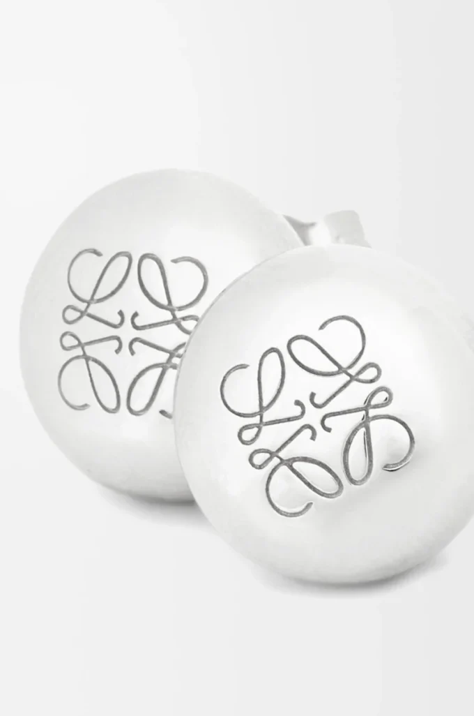 Anagram Pebble Ohrstecker aus Sterlingsilber Silber