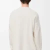 Anagram-Pocket-Pullover aus Baumwollmischung Beige/Grau