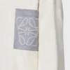 Anagram-Pocket-Pullover aus Baumwollmischung Beige/Grau