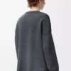 Anagram-Pocket-Pullover aus Baumwollmischung Grau/Blau