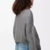 Anagram-Pullover aus Mohair in Grau Melange