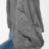 Anagram-Pullover aus Mohair in Grau Melange