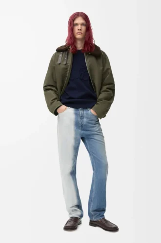 Anagram-Pullover aus Wolle in Marineblau