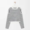 Anagram-Pullover aus Wolle Off-White/Navy