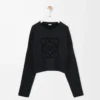 Anagram-Pullover aus Wollmischung Schwarz