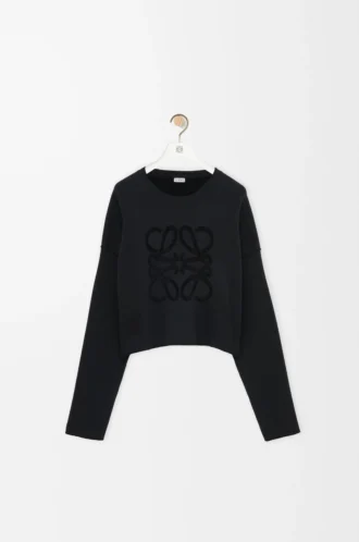 Anagram-Pullover aus Wollmischung Schwarz