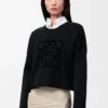 Anagram-Pullover aus Wollmischung Schwarz