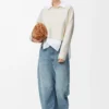 Anagram-Pullover aus Wollmischung Weiß