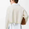 Anagram-Pullover aus Wollmischung Weiß