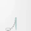 Anagram quadratischer Münz- und Kartenhalter aus genarbtem Kalbsleder Frozen