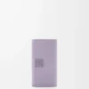 Anagram Schlüsselanhänger aus genarbtem Kalbsleder in Dirty Mauve