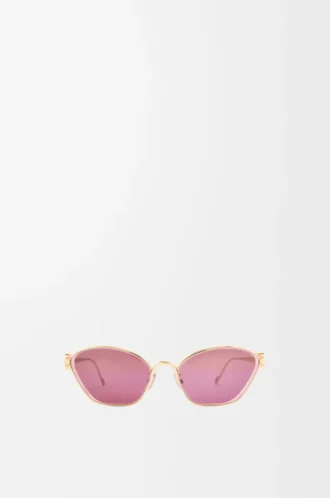 Anagram Sechseckige Sonnenbrille Burgundy