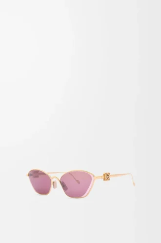 Anagram Sechseckige Sonnenbrille Burgundy