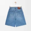 Anagram-Shorts aus Denim Gewaschener Denim