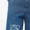 Anagram-Shorts aus Denim Jeansblau