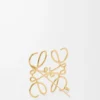 Anagramm-Brosche aus Metall in Gold