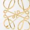 Anagramm-Brosche aus Metall in Gold