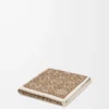 Anagramm-Handtuch aus Baumwolle Beige