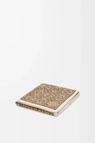 Anagramm-Handtuch aus Baumwolle Beige