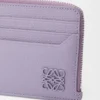 Anagramm-Münzkartenetui aus pebble-genarbtem Kalbsleder in Dirty Mauve