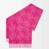 Anagramm-Schal aus Wolle und Kaschmir Fuchsia